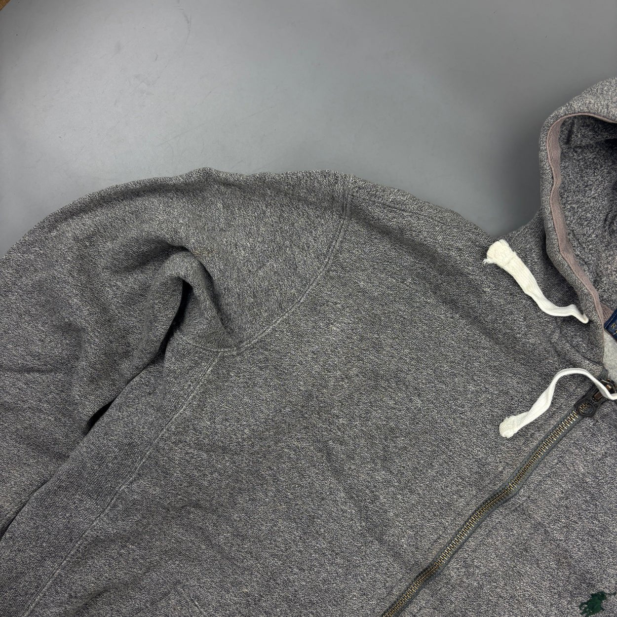 Grey Ralph Lauren Zip Vest - Men M - Very Good - Revaleur