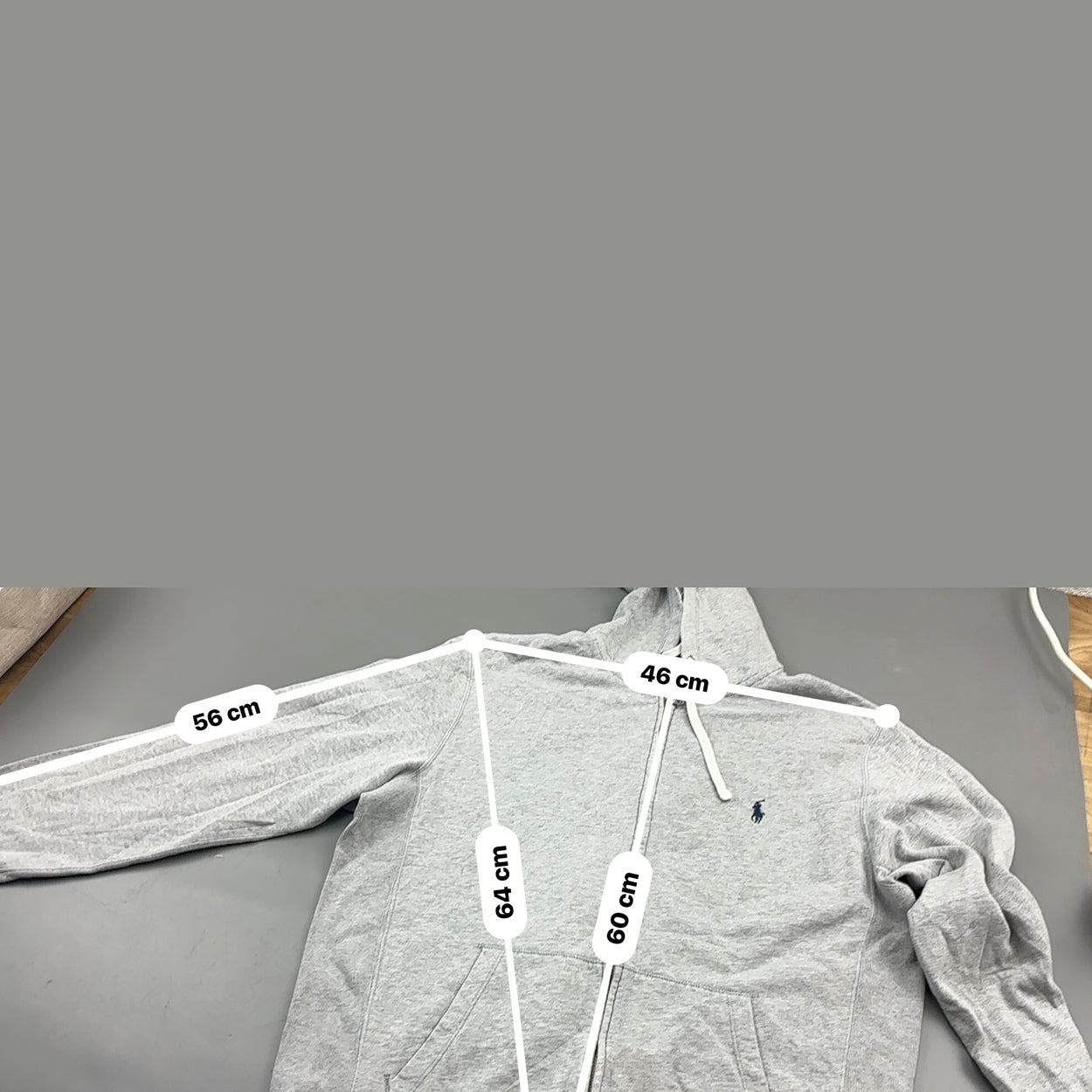 Grey Ralph Lauren Zip Vest - Men M - Very Good - Revaleur