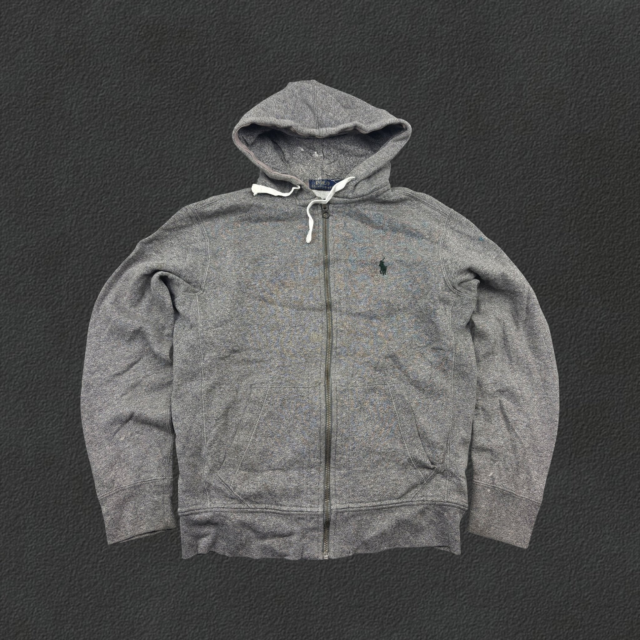 Grey Ralph Lauren Zip Vest - Men M - Very Good - Revaleur