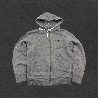 Grey Ralph Lauren Zip Vest - Men M - Very Good - Revaleur