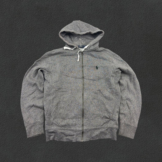Grey Ralph Lauren Zip Vest - Men M - Very Good - Revaleur