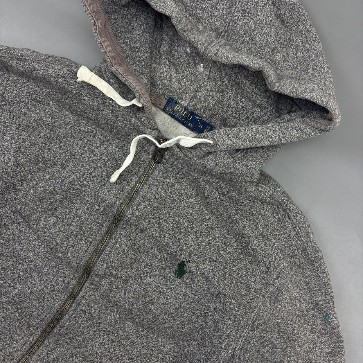 Grey Ralph Lauren Zip Vest - Men M - Very Good - Revaleur
