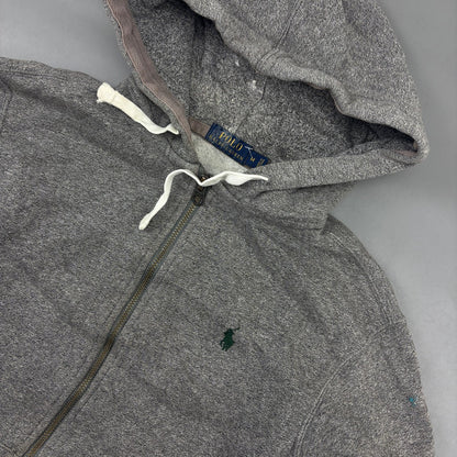 Grey Ralph Lauren Zip Vest - Men M - Very Good - Revaleur