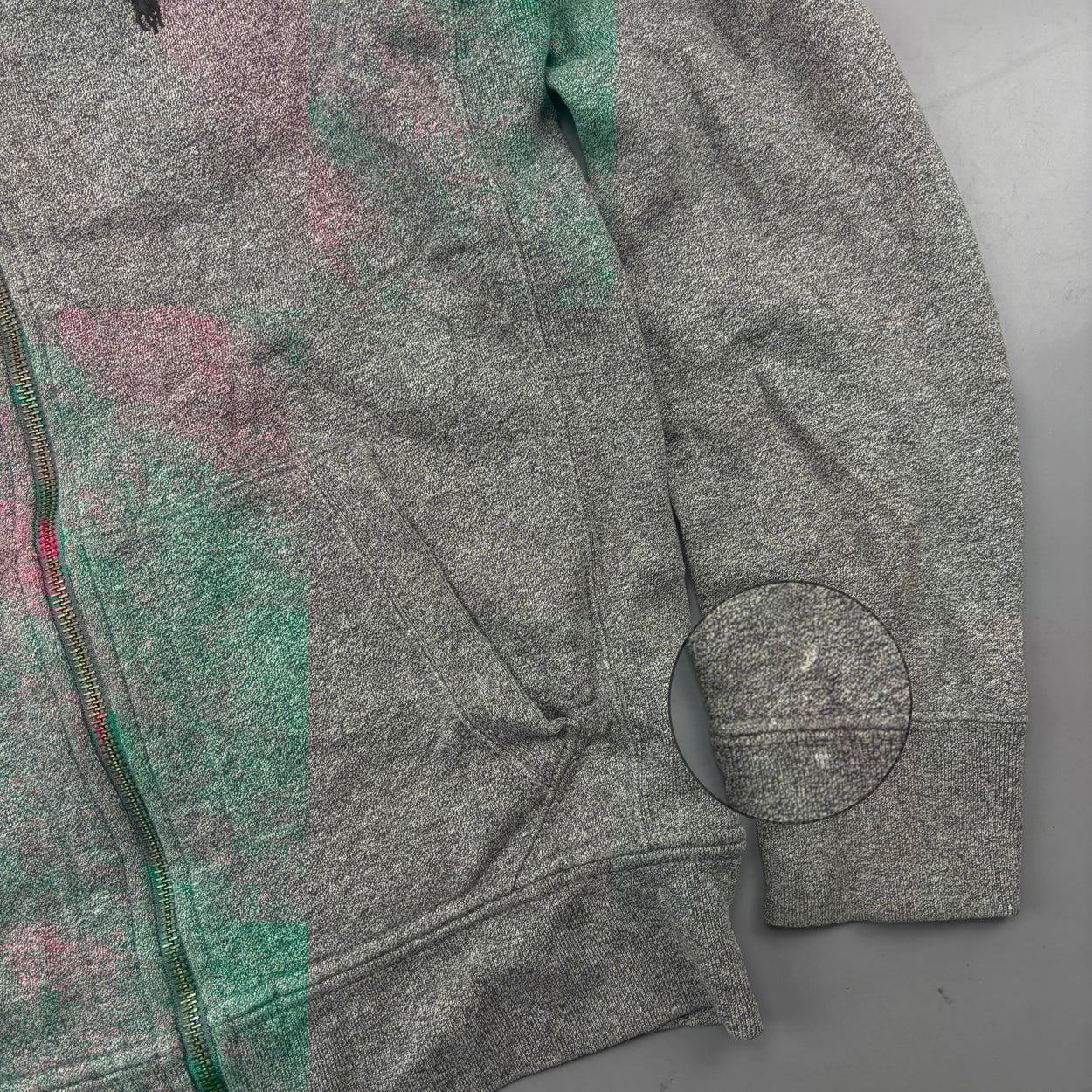 Grey Ralph Lauren Zip Vest - Men M - Very Good - Revaleur