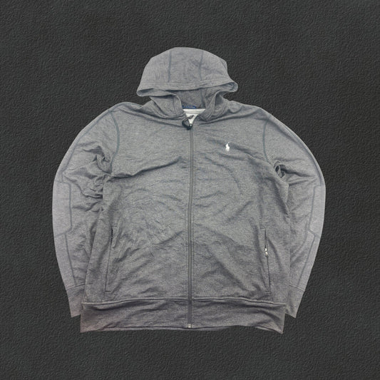 Grey Ralph Lauren Zip Vest - Men XL - Very Good - Revaleur