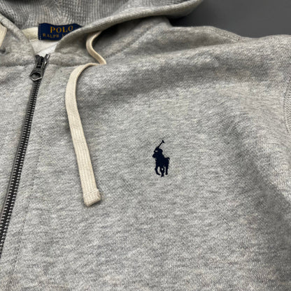Grey Ralph Lauren Zip Vest - Men XL - Very Good - Revaleur