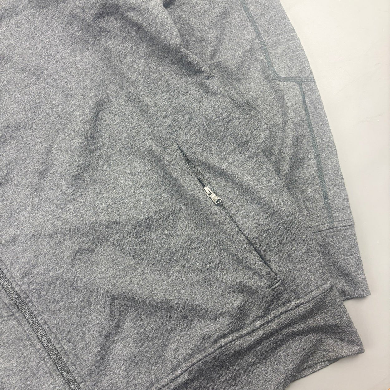 Grey Ralph Lauren Zip Vest - Men XL - Very Good - Revaleur