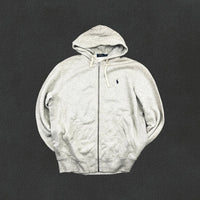 Grey Ralph Lauren Zip Vest - Men XL - Very Good - Revaleur