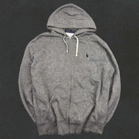 Grey Ralph Lauren Zip Vest - Men XL - Very Good - Revaleur