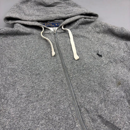 Grey Ralph Lauren Zip Vest - Men XL - Very Good - Revaleur