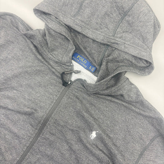 Grey Ralph Lauren Zip Vest - Men XL - Very Good - Revaleur