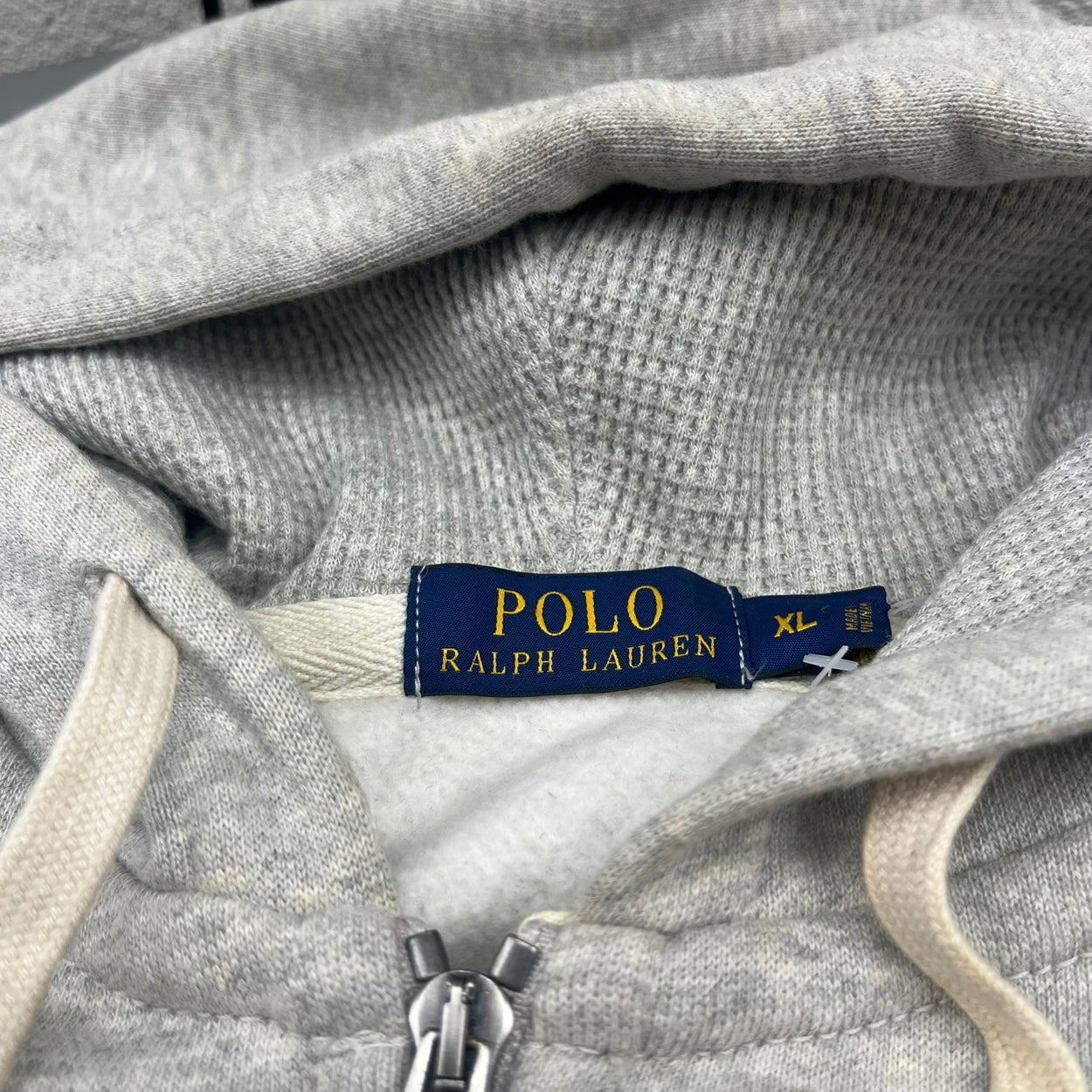 Grey Ralph Lauren Zip Vest - Men XL - Very Good - Revaleur