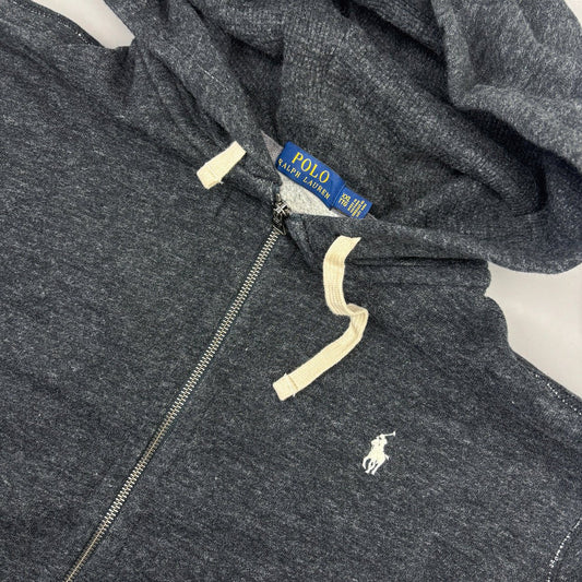 Grey Ralph Lauren Zip Vest - Men XXL - Very Good - Revaleur