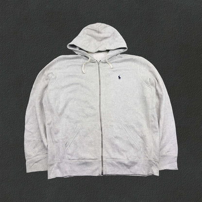 Grey Ralph Lauren Zip Vest - Men XXL - Very Good - Revaleur