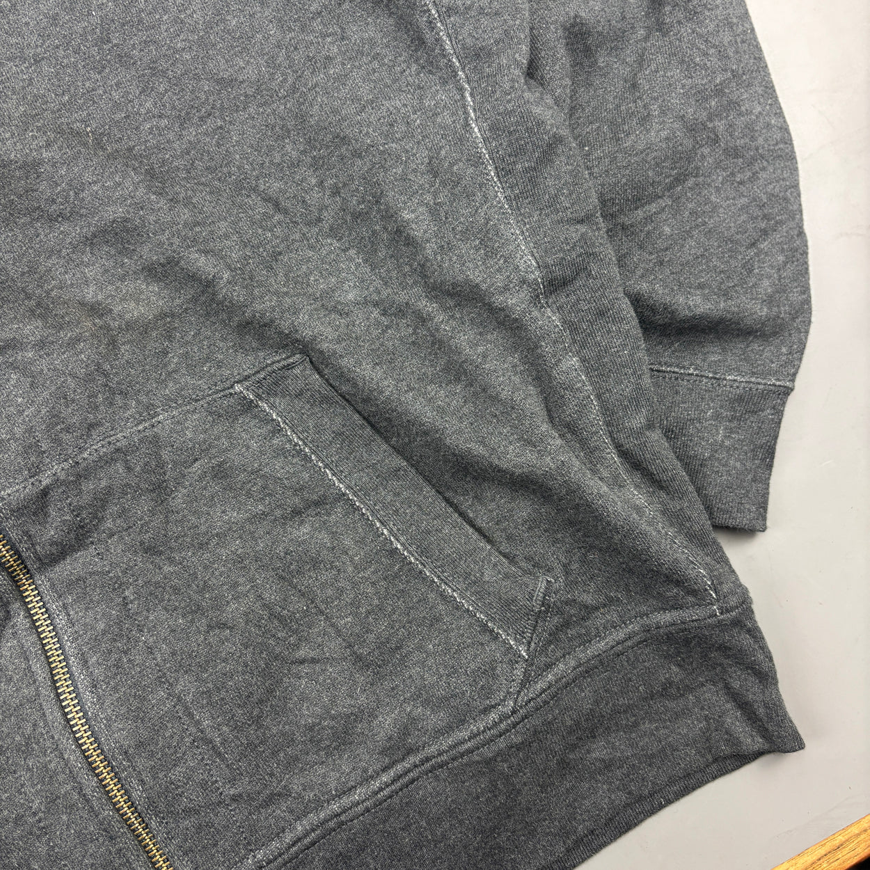 Grey Ralph Lauren Zip Vest - Men XXL - Very Good - Revaleur