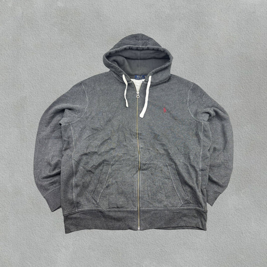 Grey Ralph Lauren Zip Vest - Men XXL - Very Good - Revaleur