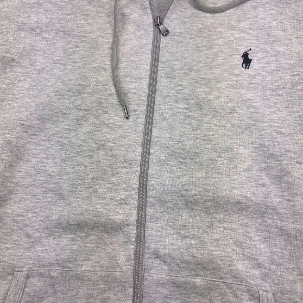 Grey Ralph Lauren Zip Vest - Men XXL - Very Good - Revaleur