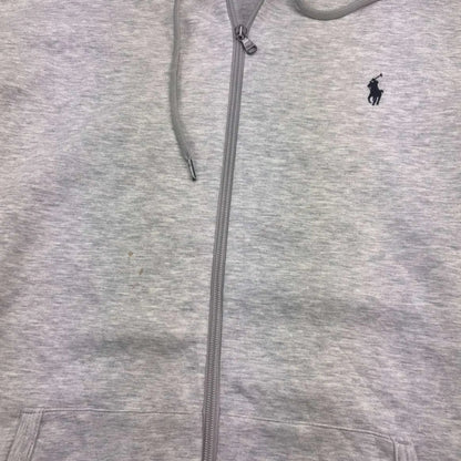 Grey Ralph Lauren Zip Vest - Men XXL - Very Good - Revaleur