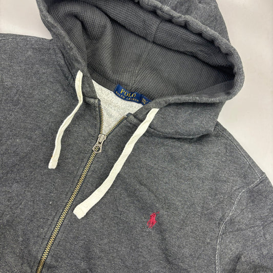 Grey Ralph Lauren Zip Vest - Men XXL - Very Good - Revaleur