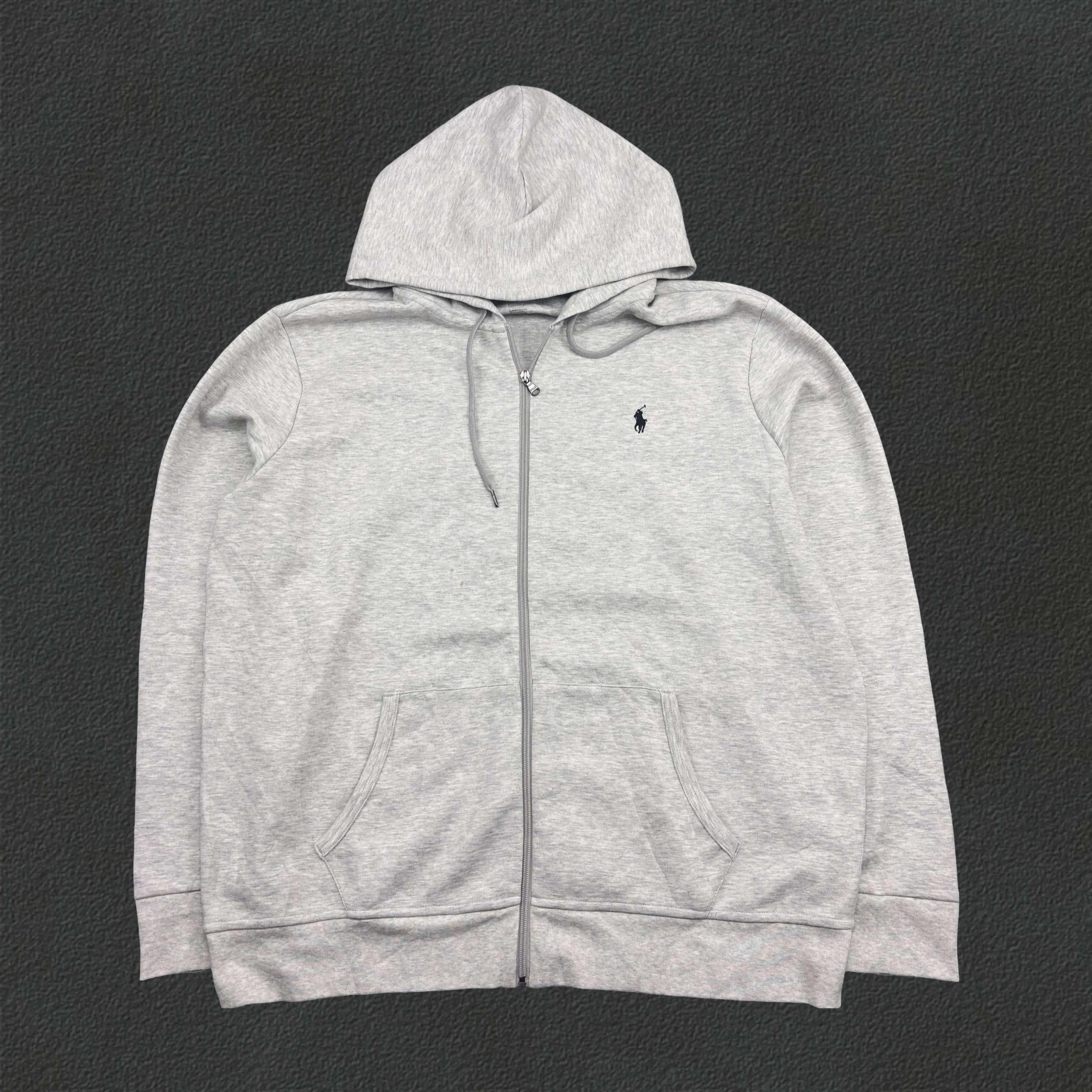 Grey Ralph Lauren Zip Vest - Men XXL - Very Good - Revaleur