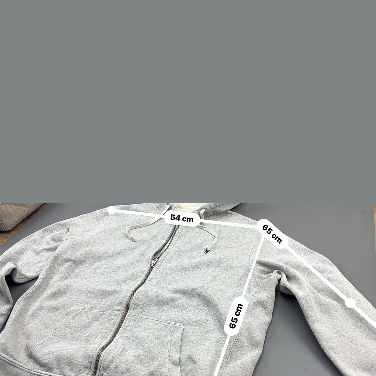 Grey Ralph Lauren Zip Vest - Men XXL - Very Good - Revaleur