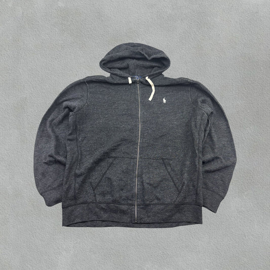 Grey Ralph Lauren Zip Vest - Men XXL - Very Good - Revaleur