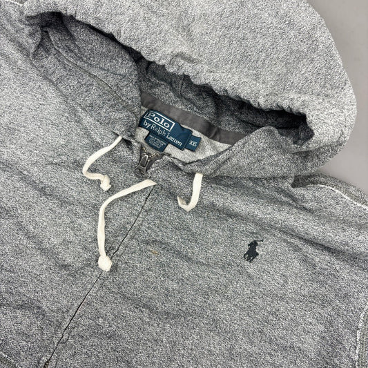 Grey Ralph Lauren Zip Vest - Men XXL - Very Good - Revaleur