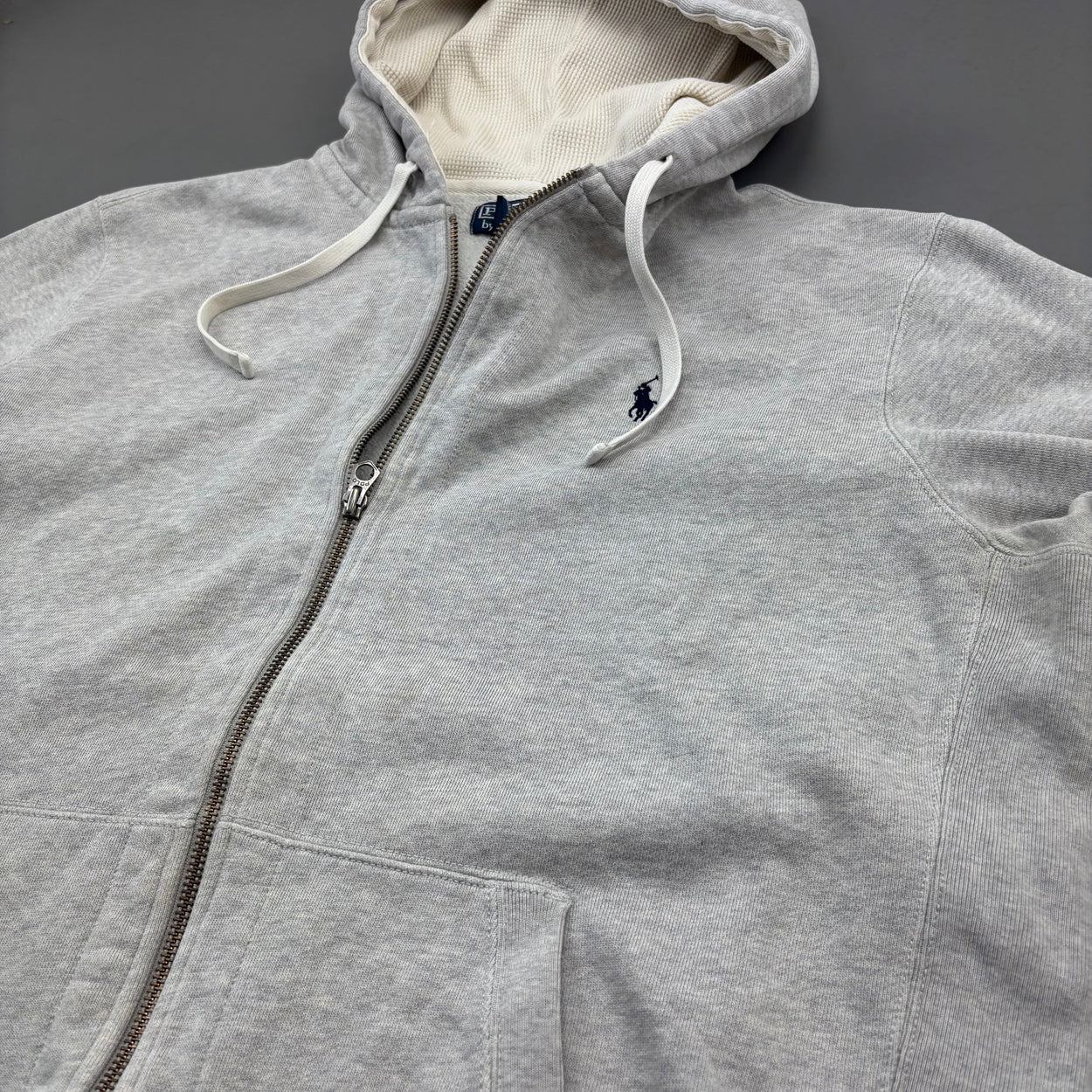 Grey Ralph Lauren Zip Vest - Men XXL - Very Good - Revaleur