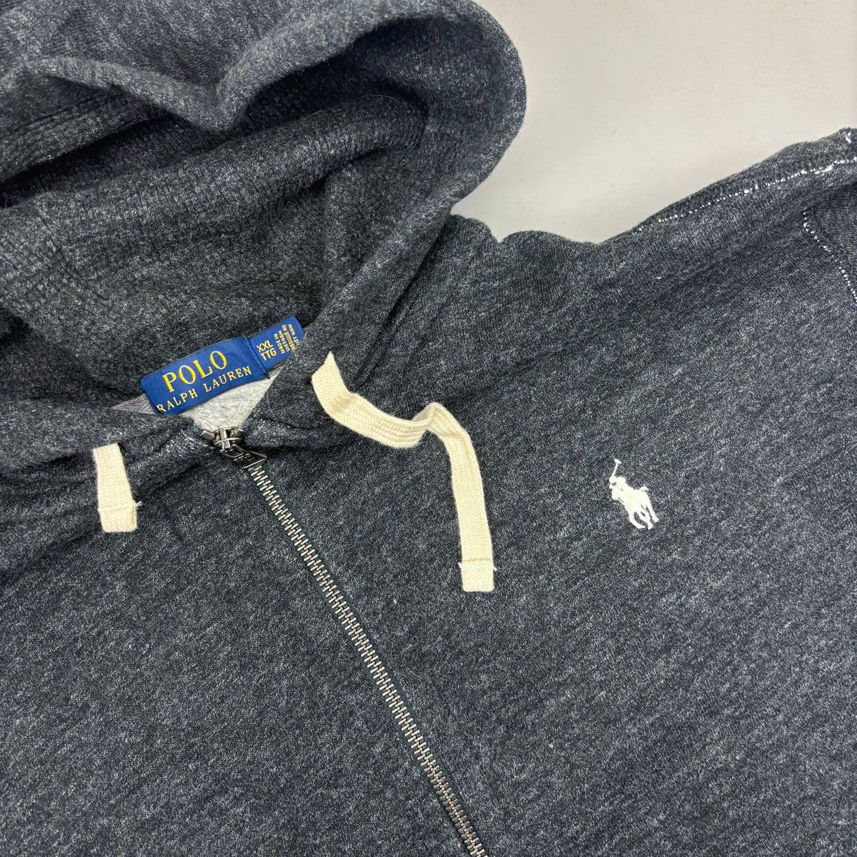 Grey Ralph Lauren Zip Vest - Men XXL - Very Good - Revaleur