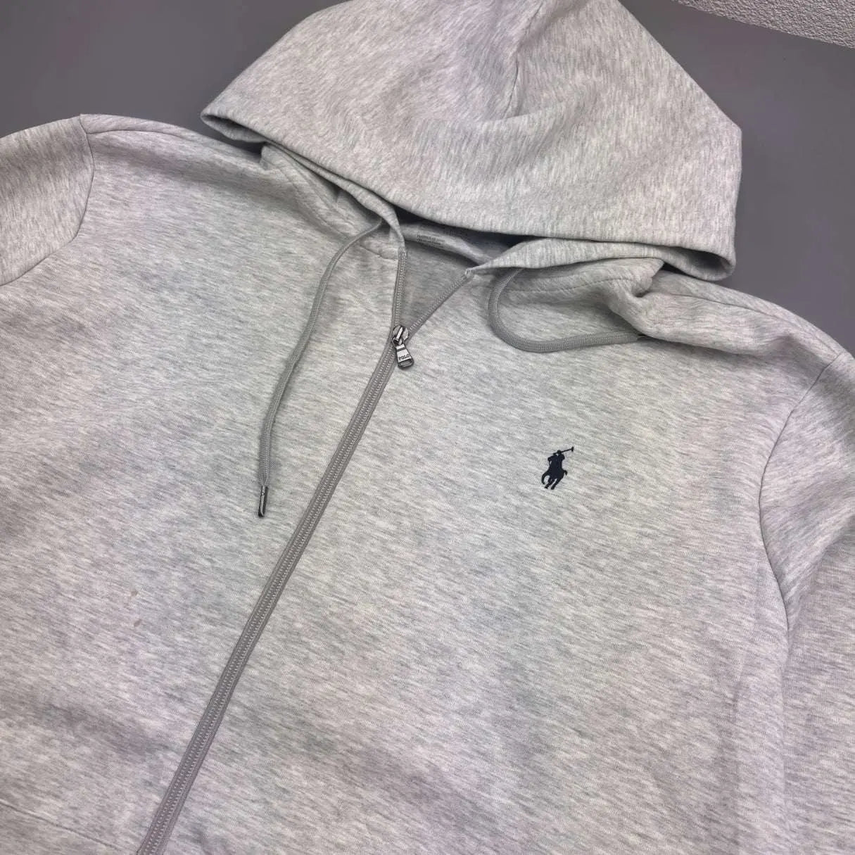 Grey Ralph Lauren Zip Vest - Men XXL - Very Good - Revaleur