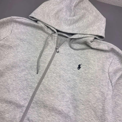 Grey Ralph Lauren Zip Vest - Men XXL - Very Good - Revaleur