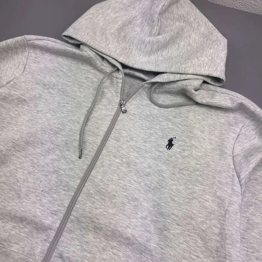 Grey Ralph Lauren Zip Vest - Men XXL - Very Good - Revaleur