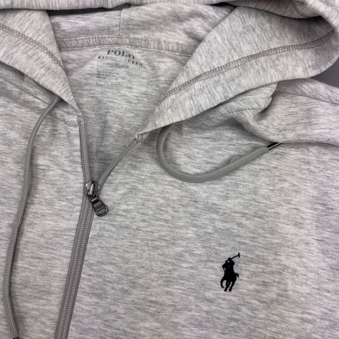 Grey Ralph Lauren Zip Vest - Men XXL - Very Good - Revaleur