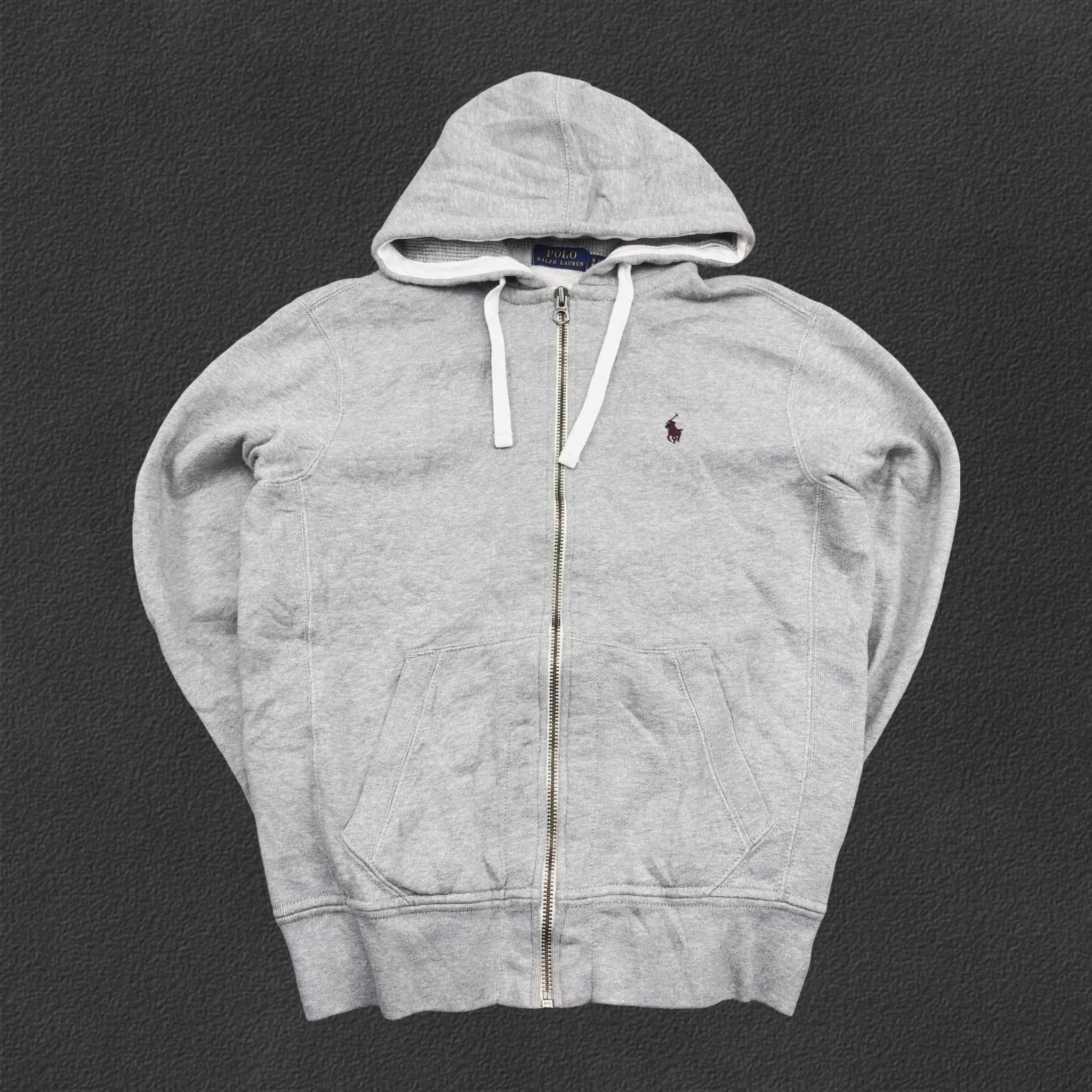 Grey Ralph Lauren Zip Vest - S - Very Good - Revaleur