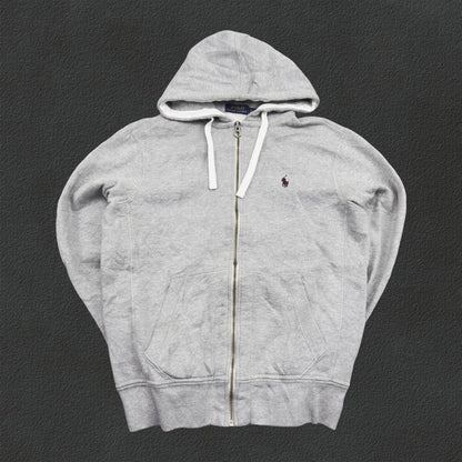 Grey Ralph Lauren Zip Vest - S - Very Good - Revaleur