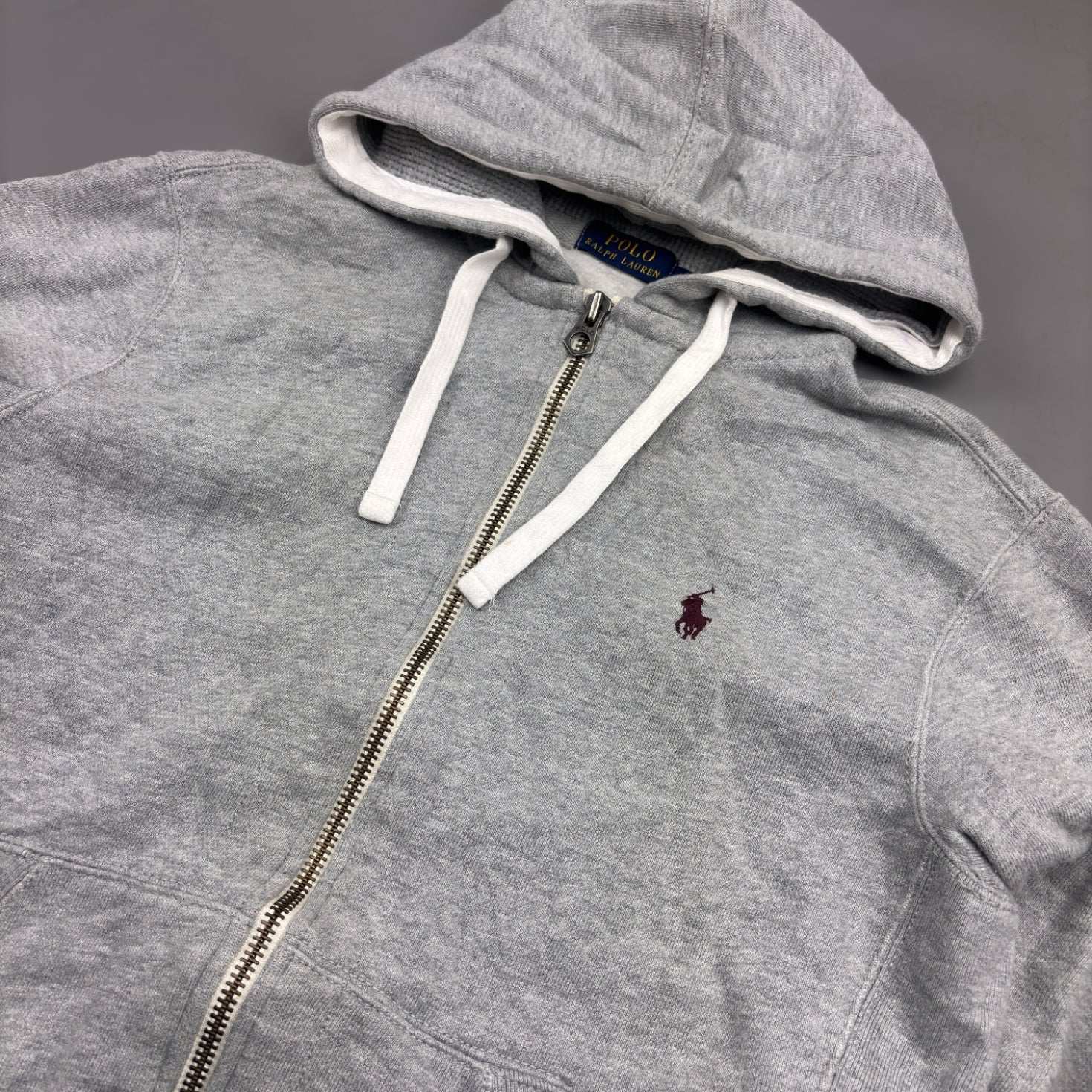 Grey Ralph Lauren Zip Vest - S - Very Good - Revaleur