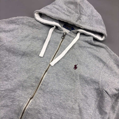 Grey Ralph Lauren Zip Vest - S - Very Good - Revaleur