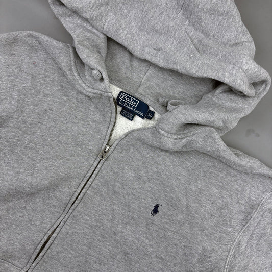 Grey Ralph Lauren Zip Vest - Women XL - Very Good - Revaleur