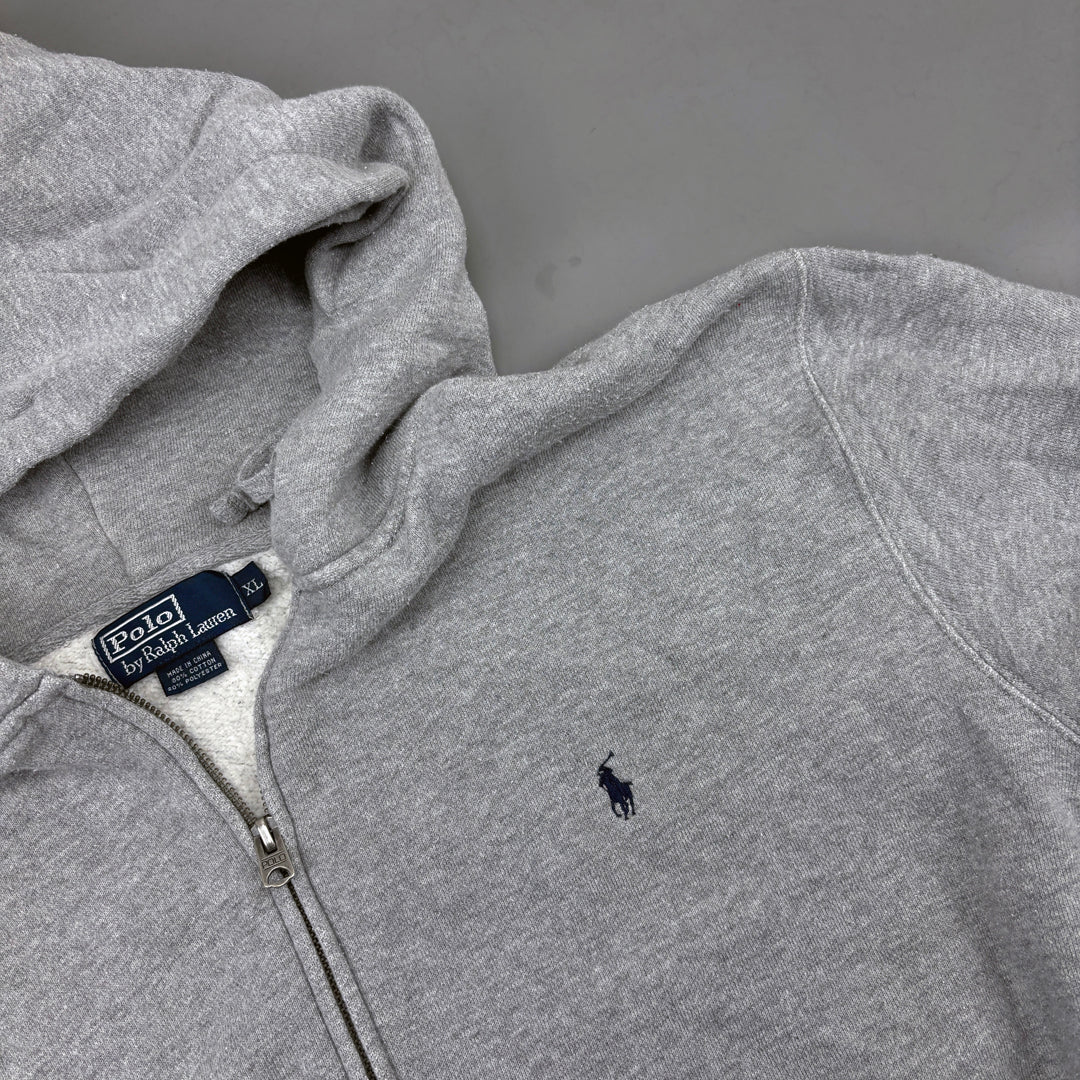 Grey Ralph Lauren Zip Vest - Women XL - Very Good - Revaleur