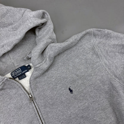 Grey Ralph Lauren Zip Vest - Women XL - Very Good - Revaleur