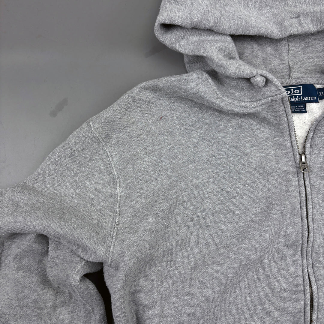 Grey Ralph Lauren Zip Vest - Women XL - Very Good - Revaleur