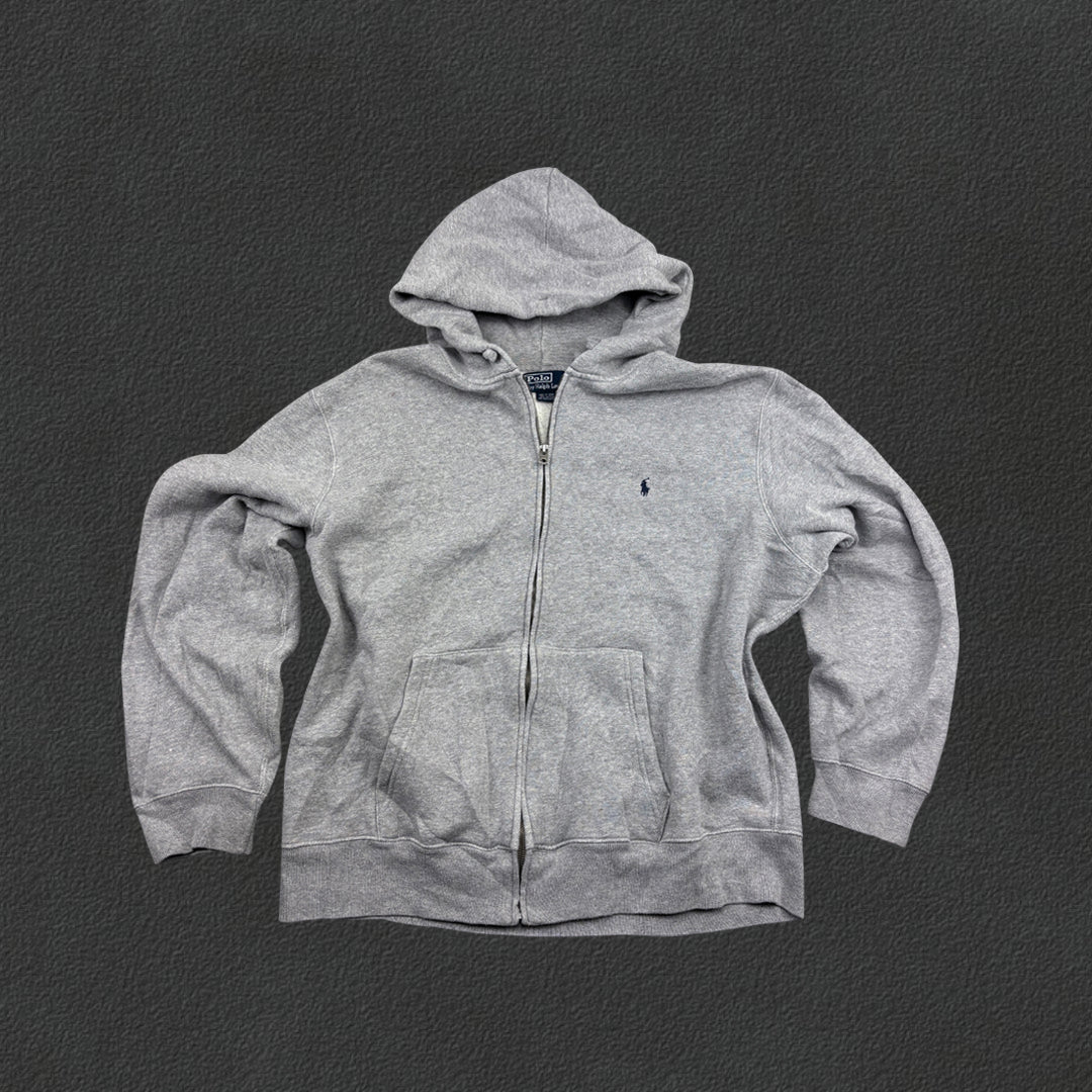 Grey Ralph Lauren Zip Vest - Women XL - Very Good - Revaleur