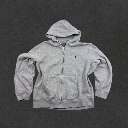 Grey Ralph Lauren Zip Vest - Women XL - Very Good - Revaleur