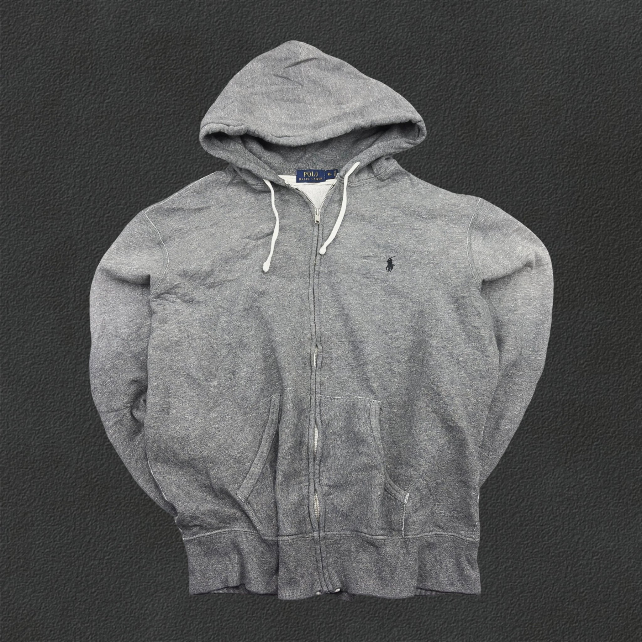 Grey Ralph Lauren Zip Vest - XL - Very Good - Revaleur