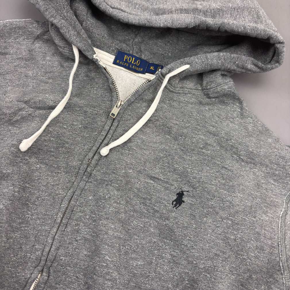 Grey Ralph Lauren Zip Vest - XL - Very Good - Revaleur