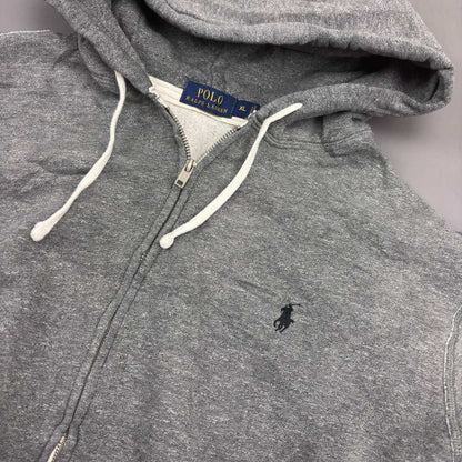 Grey Ralph Lauren Zip Vest - XL - Very Good - Revaleur