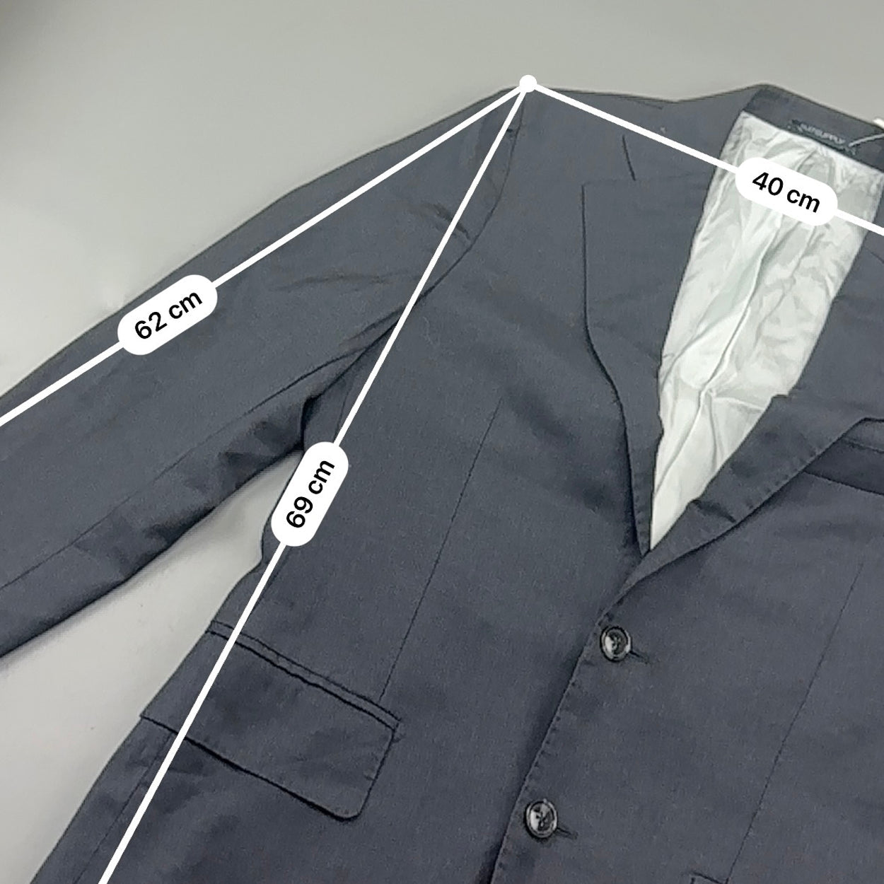 Grey Suitsupply Blazer - Men Blazer 46 - Very Good - Revaleur