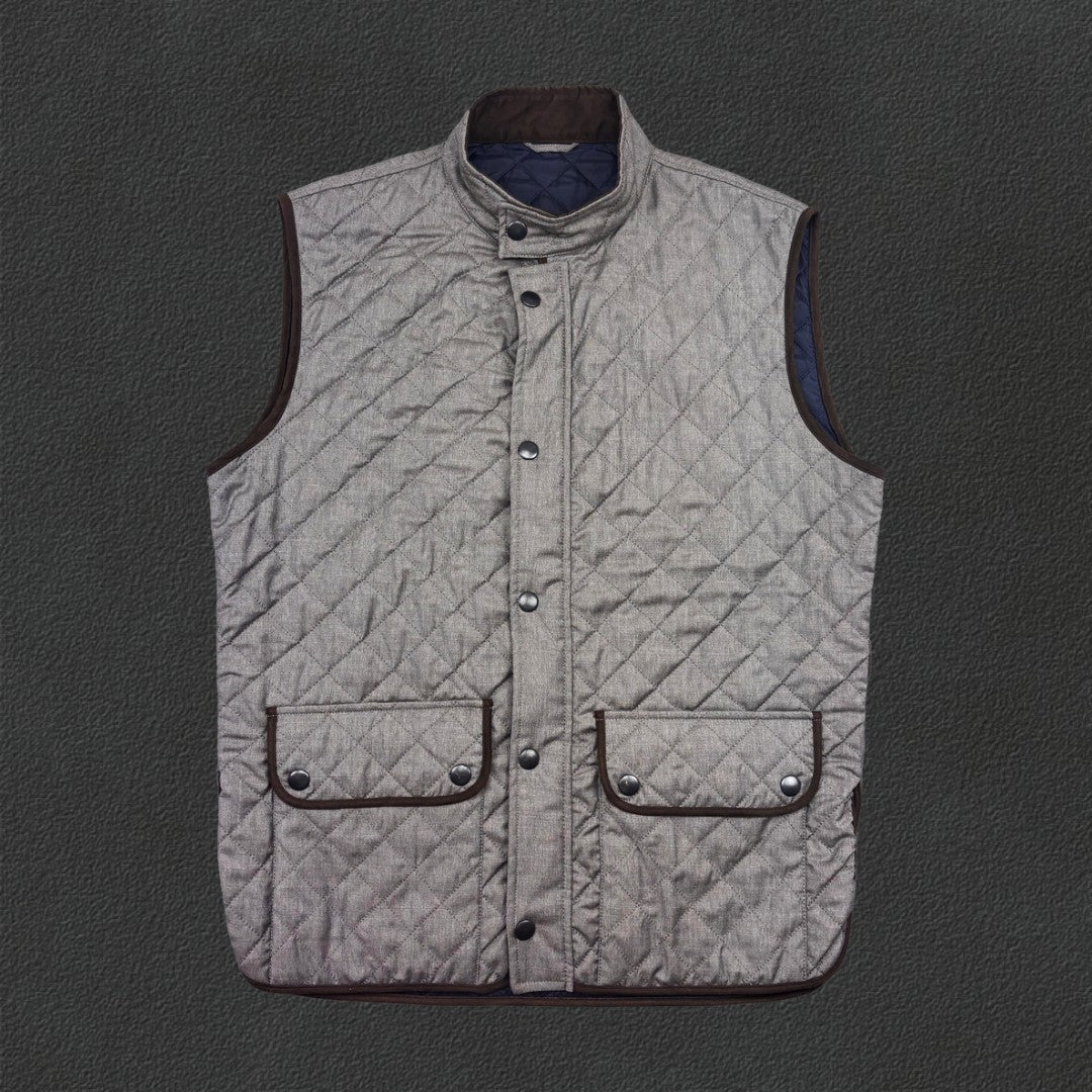 Grey Suitsupply Bodywarmer - Men XL - New - Revaleur