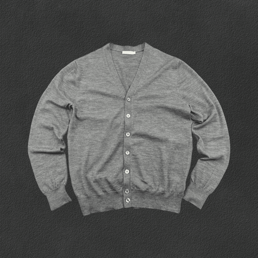 Grey Suitsupply Cardigan - Men L - Very Good - Revaleur