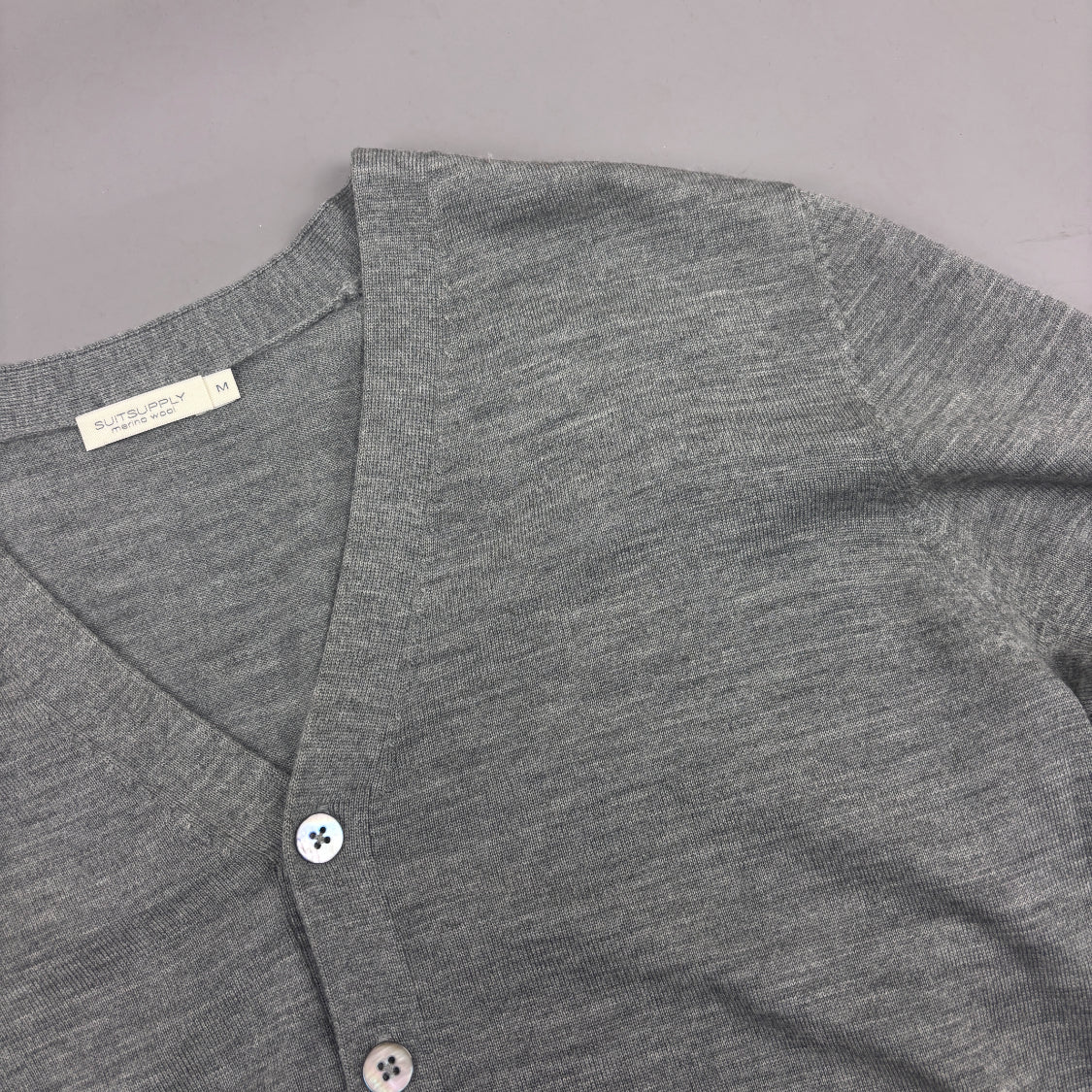 Grey Suitsupply Cardigan - Men M - New - Revaleur